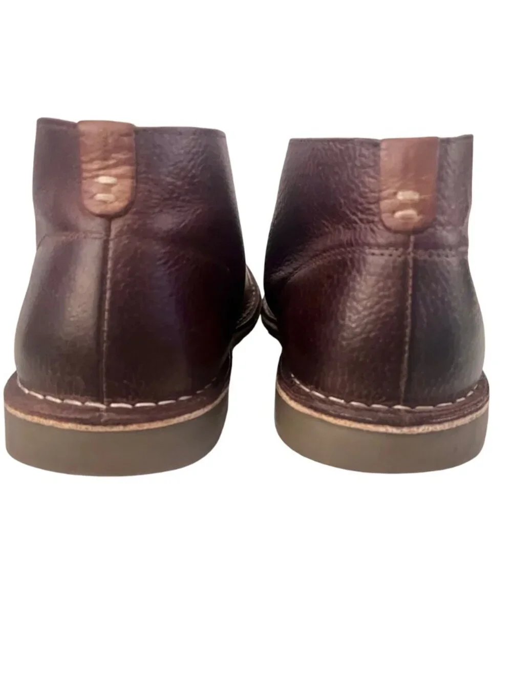 Brown Leather Desert Chukka Ankle Boots Mens 9 Campus Lace-Up Dress Casual